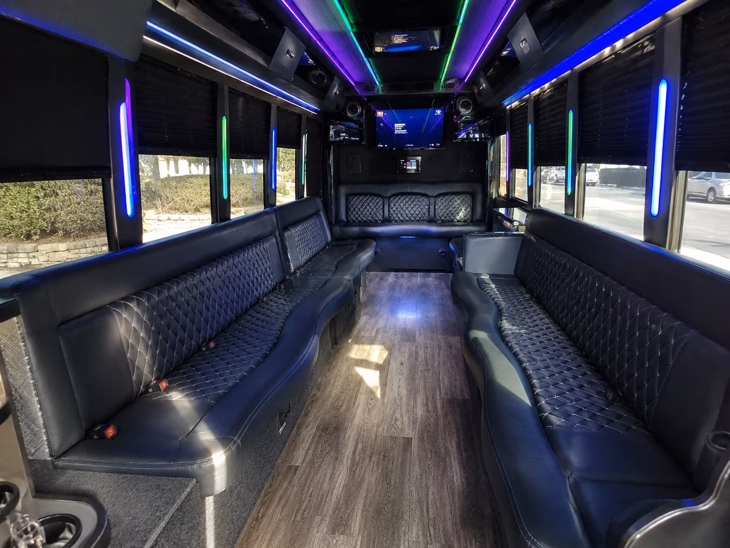 surprise 15 passenger party bus interior