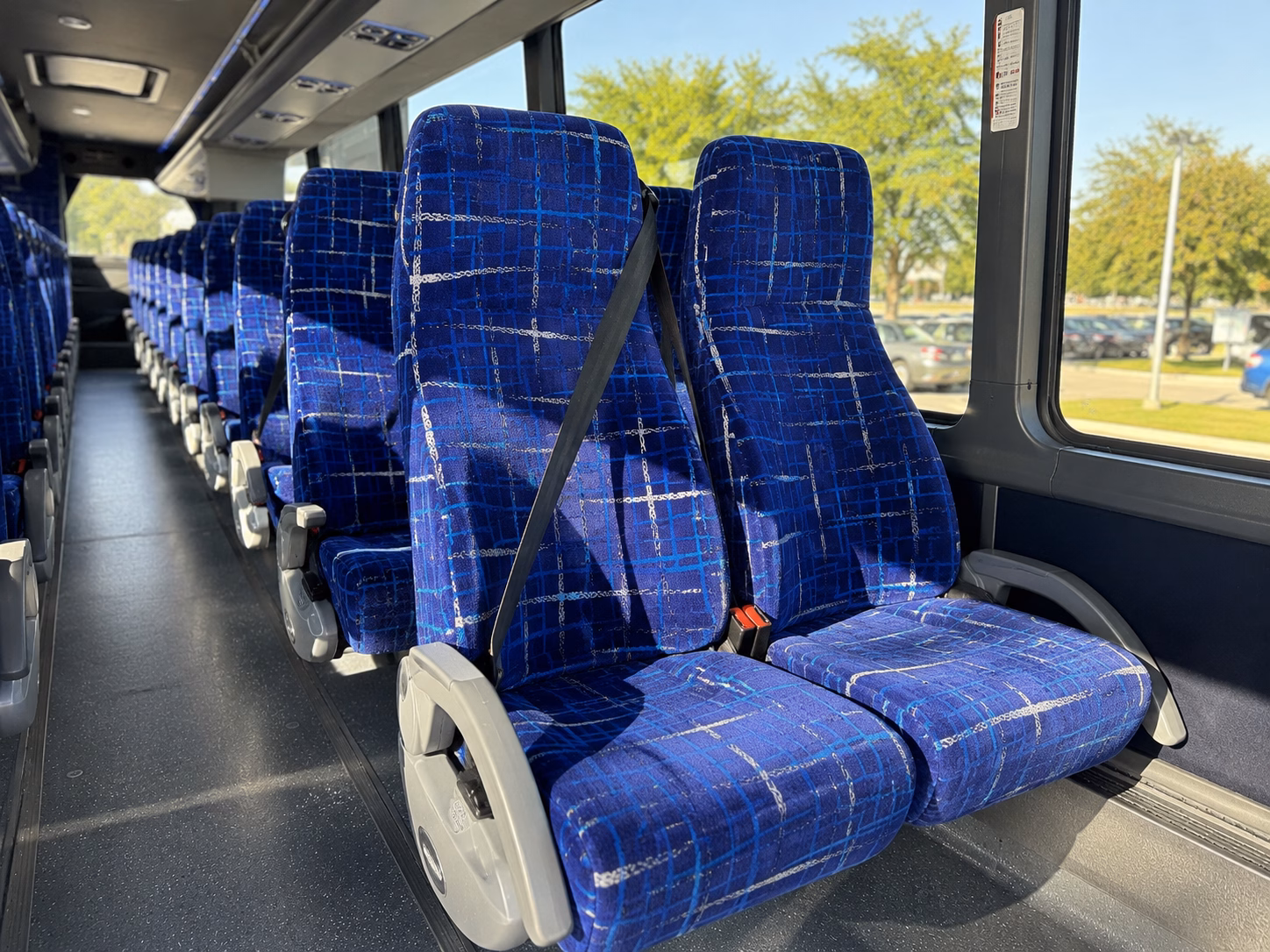 surprise charter bus interior