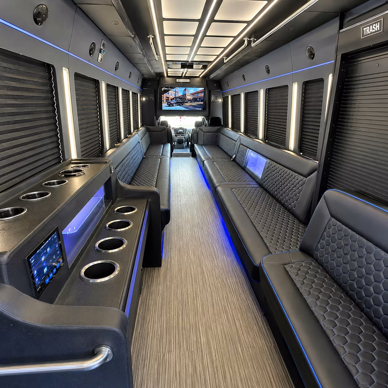 surprise concert party bus rental
