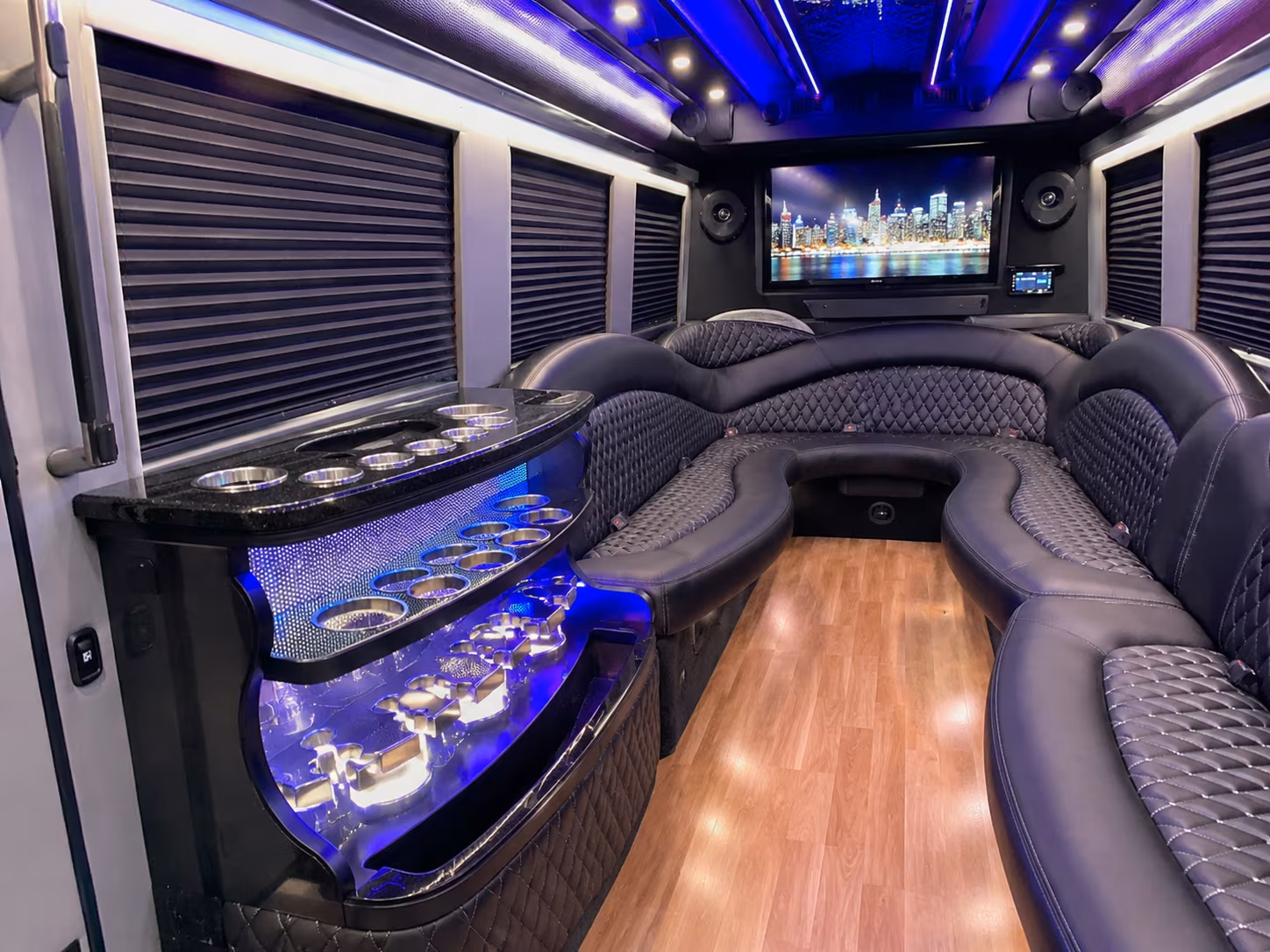 surprise new years eve party bus rental