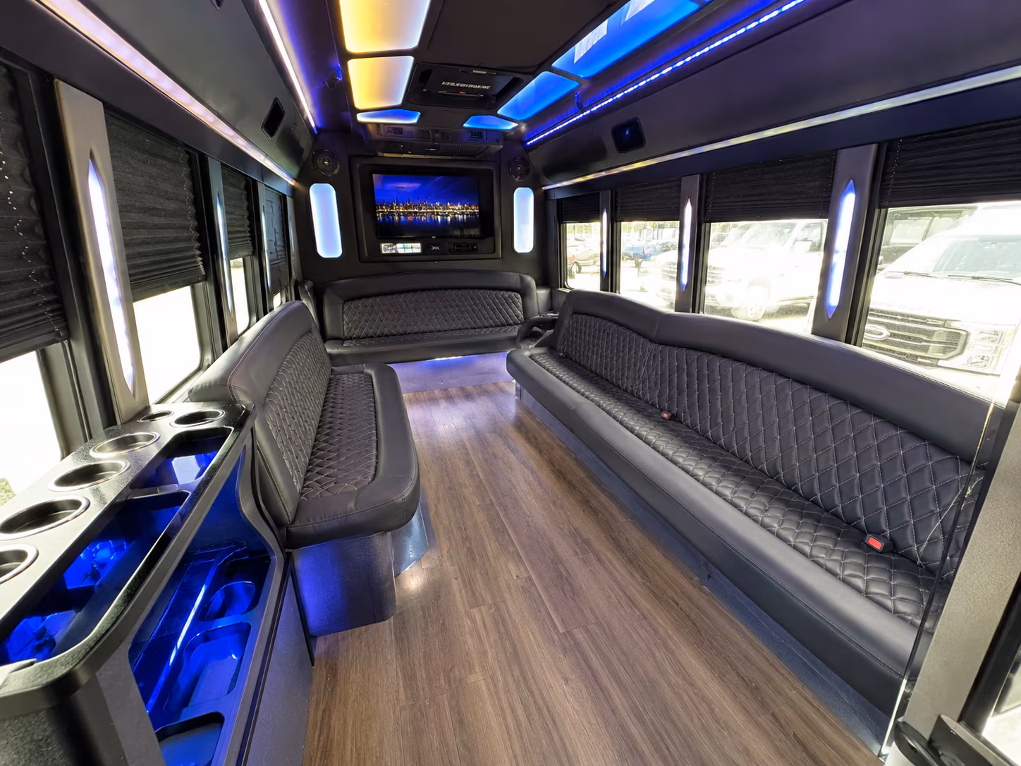 surprise sporting event party bus rental